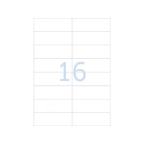 Fehér dobozos Matt univerzális papír címke 105x37 mm - 100 ív