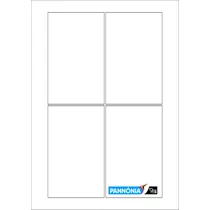 Fényes átlátszó poliészter lézer egyedi öntapadó címke 80x130 mm - 10 ív 